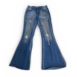 Women's Southern Fried Chics Extreme Flare Bellbottom Jeans - 14 32